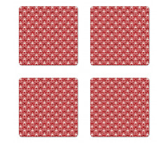 Eastern Damask Forms Coaster Set Of Four