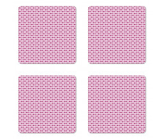 Retro Style Little Spots Coaster Set Of Four