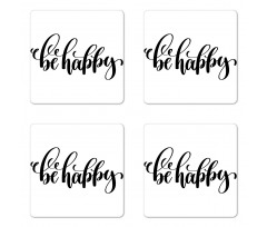 Words in Art Form Coaster Set Of Four