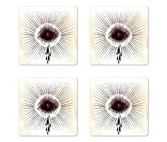 Motif with Tear and Stripes Coaster Set Of Four
