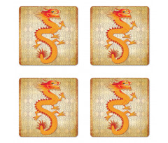 Chinese Folk Elements Coaster Set Of Four