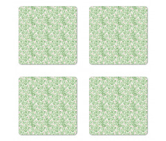 Spring Season Gardening Leaf Coaster Set Of Four