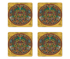 Symbolic Medallion Coaster Set Of Four