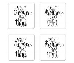 You are Stronger Wisdom Life Coaster Set Of Four