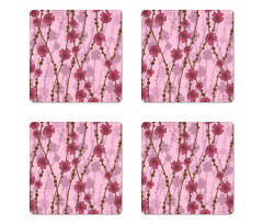 Flora Curly Branches Coaster Set Of Four