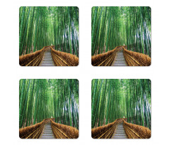 Tropical Exotic Scenery Coaster Set Of Four