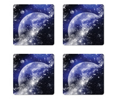 Nebula Galaxy Scenery Coaster Set Of Four