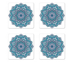 Curly Eastern Flower Coaster Set Of Four