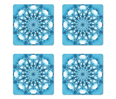 Abstract Exotic Flower Coaster Set Of Four