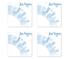 Buildings Urban City Love Coaster Set Of Four