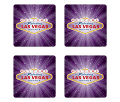 Sign Starburst Stripes Coaster Set Of Four