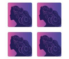 Gradient Background Coaster Set Of Four