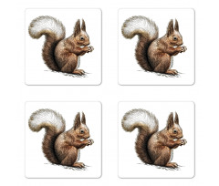 Sketch Artwork Wildlife Coaster Set Of Four