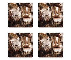 Lion and Hawk Coaster Set Of Four