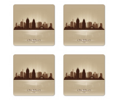 Modern Dusky Vintage Coaster Set Of Four