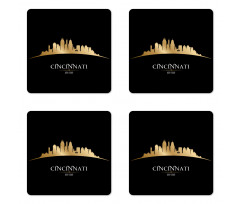 Skyscrapers Monumental Coaster Set Of Four