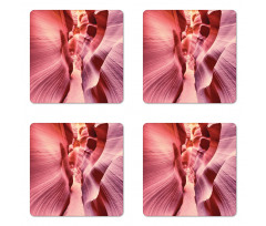 Famous Pink Antelope Canyon Coaster Set Of Four