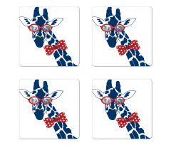 Long Neck with Bowtie Coaster Set Of Four