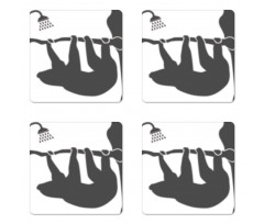 Animal Silhouette Shower Coaster Set Of Four