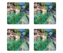 Double Arched Bridge Coaster Set Of Four