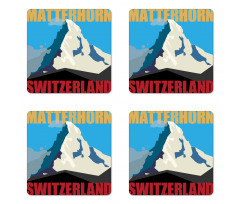 Mount Matterhorn Peak Coaster Set Of Four