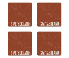 Outline Classic Design Coaster Set Of Four