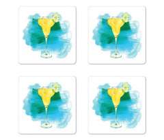 Watercolor Margarita Coaster Set Of Four