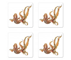 Aquatic Animal Coaster Set Of Four