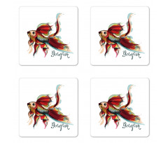 Hand-drawn Engraved Art Coaster Set Of Four