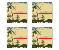 Travel Exotic Island Coaster Set Of Four