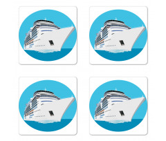 Large Passenger Ship Coaster Set Of Four