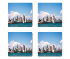 Downtown Detroit Skyline Coaster Set Of Four