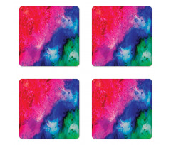 Aquarelle Colorful Artwork Coaster Set Of Four