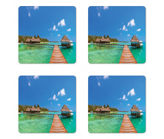 Maldives Island Jetty Coaster Set Of Four