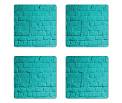 Turquoise Rough Wall Coaster Set Of Four