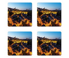 Luxembourg Downtown Coaster Set Of Four