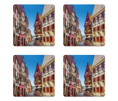 Colmar France Town Coaster Set Of Four