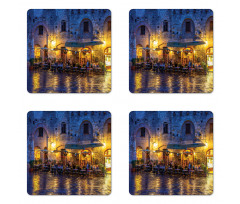 Night View Italy Coaster Set Of Four