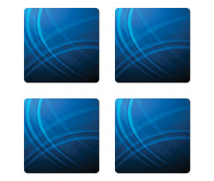 Ombre Style Abstract Backdrop Coaster Set Of Four