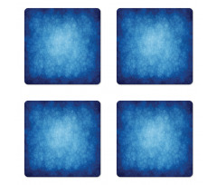 Grunge Monochrome Centered Coaster Set Of Four