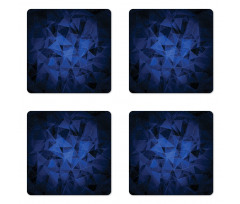 Abstract Atomic Stars Coaster Set Of Four