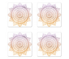 Ombre Effect Sunny Style Coaster Set Of Four