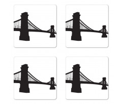 Chain Bridge Budapest Art Coaster Set Of Four