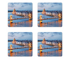 World Tourist Attractions Coaster Set Of Four