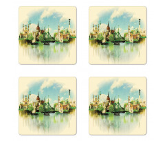 Watercolor Old Budapest Coaster Set Of Four