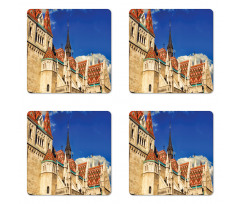 Medieval Landmark Heritage Coaster Set Of Four