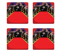 Photographers Red Carpet Coaster Set Of Four