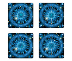 Circle of Horoscope Signs Coaster Set Of Four