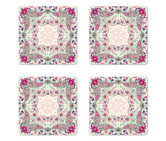 Ornamental Square Coaster Set Of Four