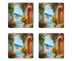 Italian Old Vineyard Coaster Set Of Four